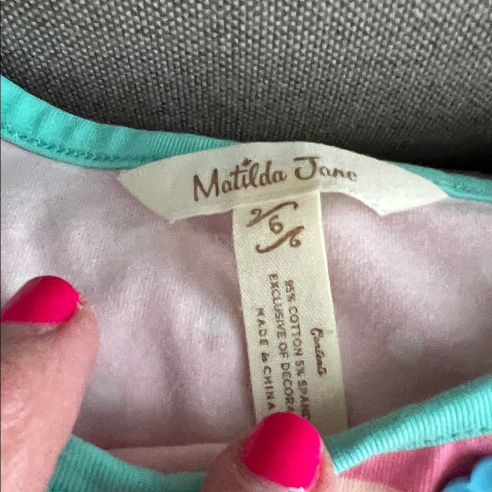 Matilda Jane set includes a "Sweet Popsicle" tunic striped shorties - Picture 2 of 6